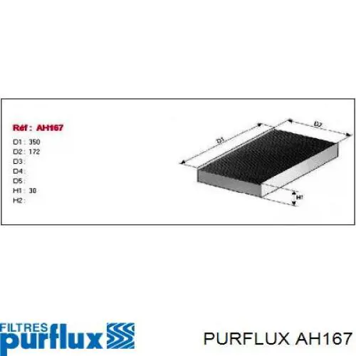 Фильтр салона AH167 Purflux