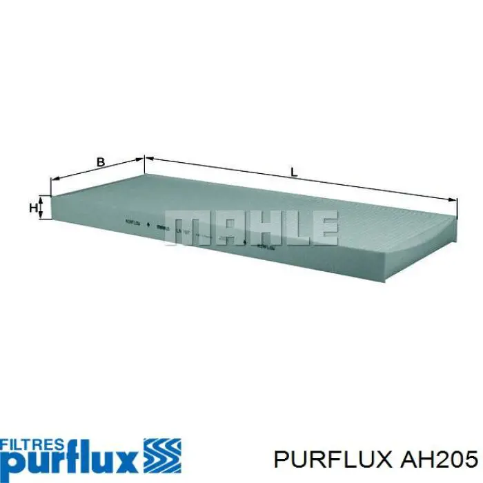 AH205 Purflux Внутрисалонный фильтр