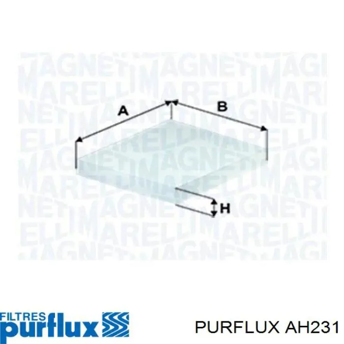 AH231 Purflux Внутрисалонный фильтр