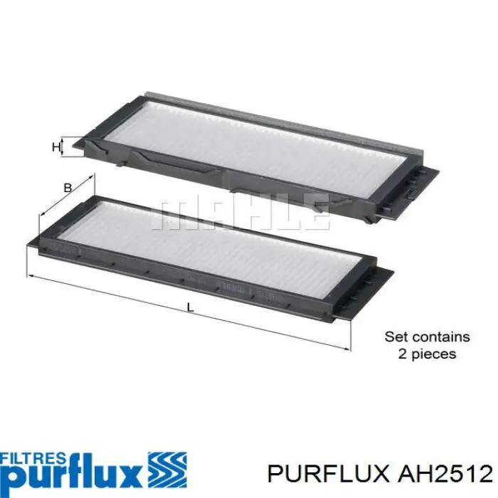 AH251-2 Purflux filtro de salão