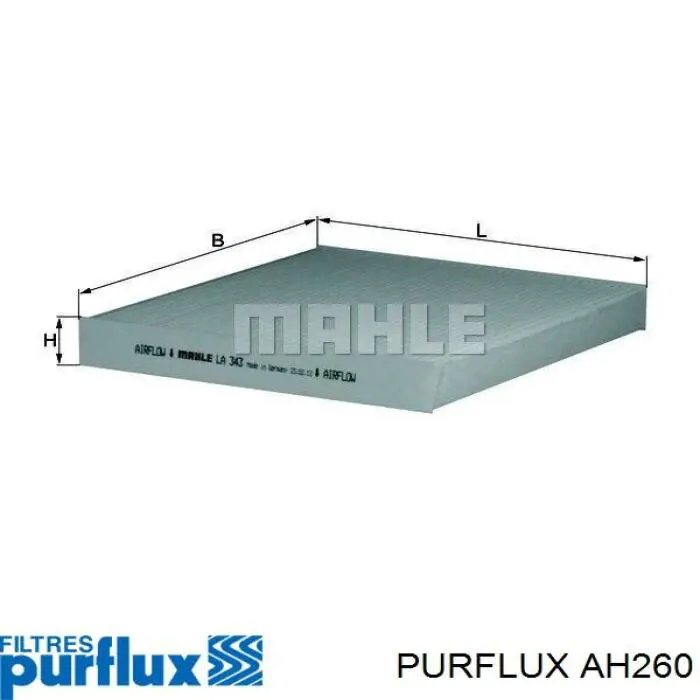 Фильтр салона AH260 Purflux