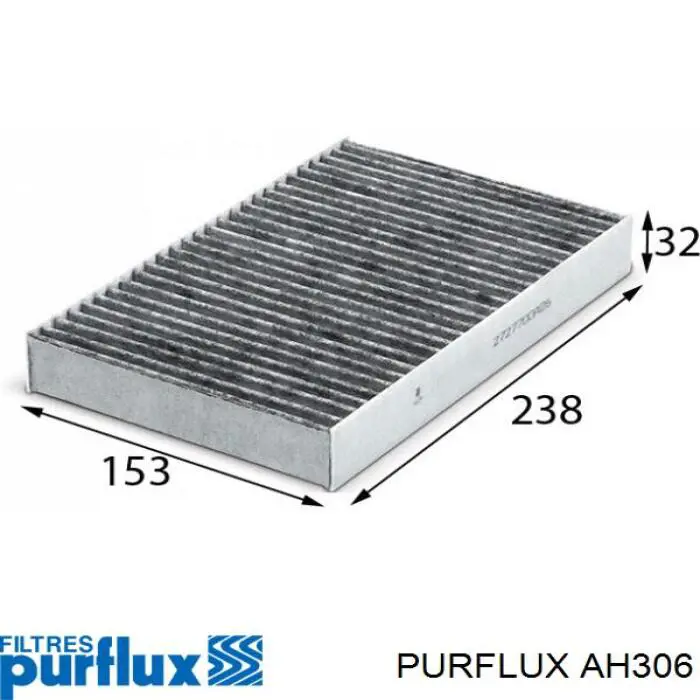Купить AH306 Purflux Фильтр салона угольный