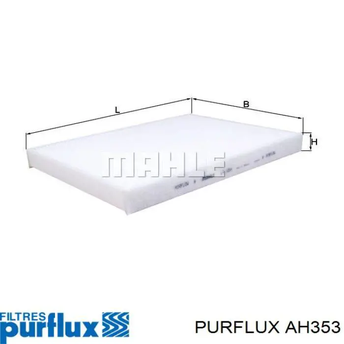 AH353 Purflux Внутрисалонный фильтр