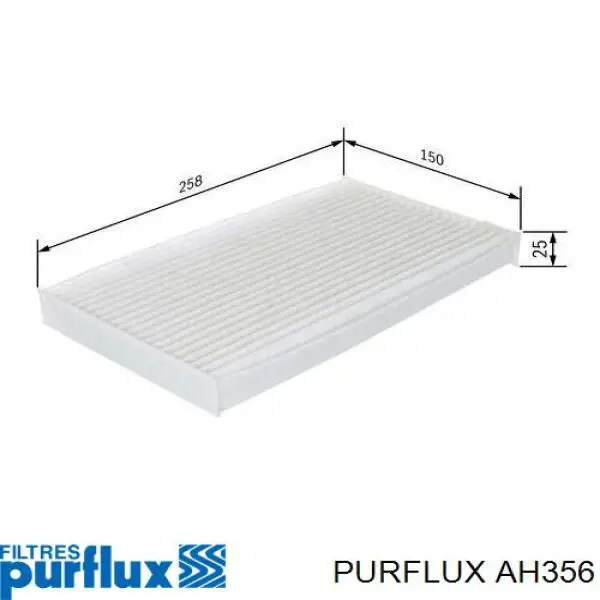 Фильтр воздушный отопителя Purflux AH356 цена, от 3.96 USD