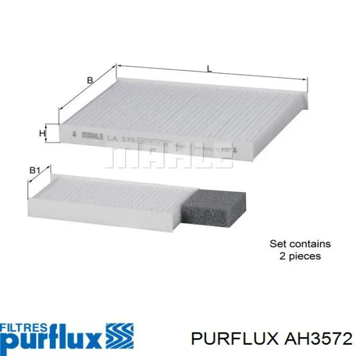 AH3572 Purflux Внутрисалонный фильтр