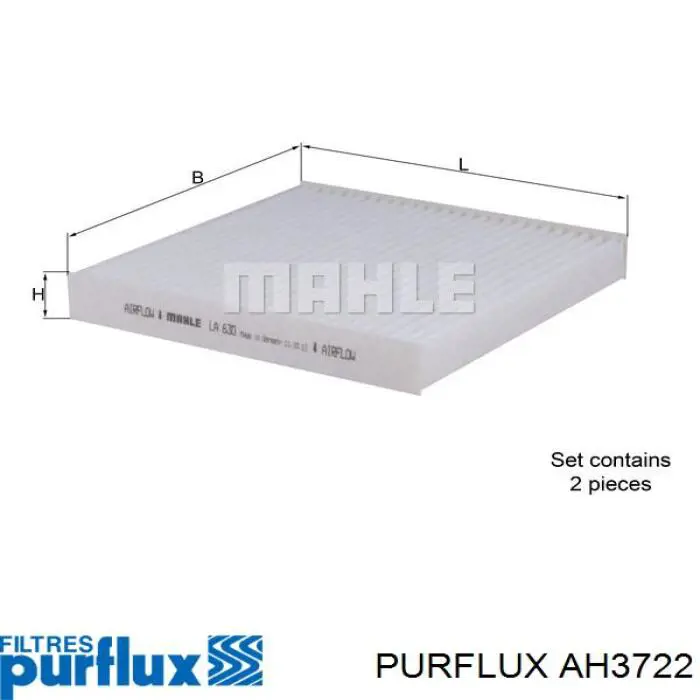 Фильтр воздушный отопителя Purflux AH3722 цена, от 10.33 USD