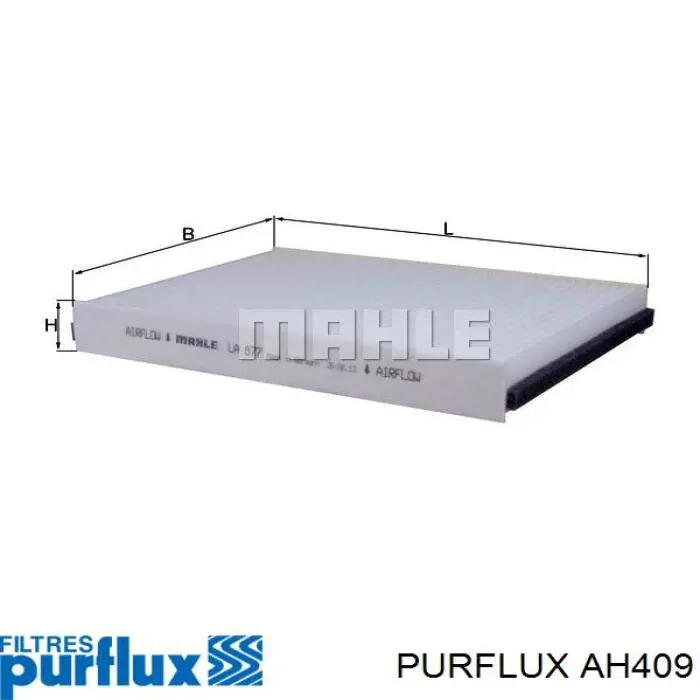 AH409 Purflux Внутрисалонный фильтр