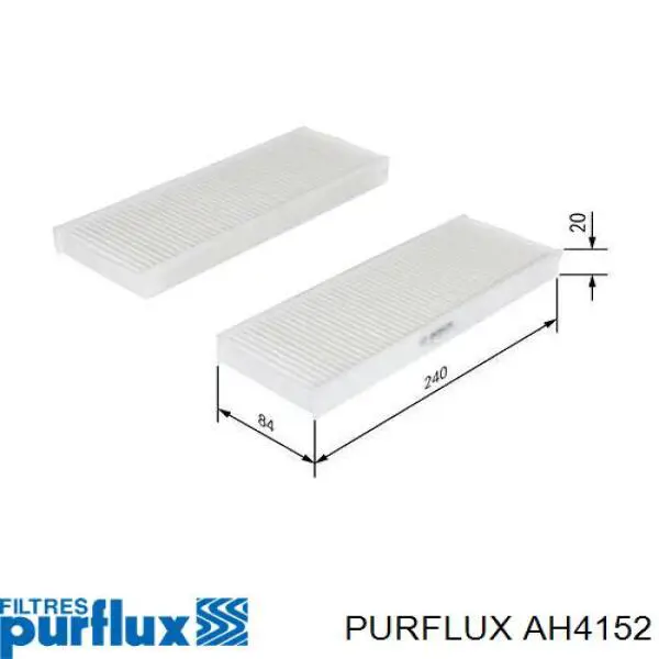 Купить AH4152 Purflux Фильтр салона угольный