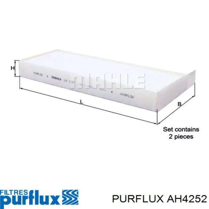 Фильтр салона AH4252 Purflux