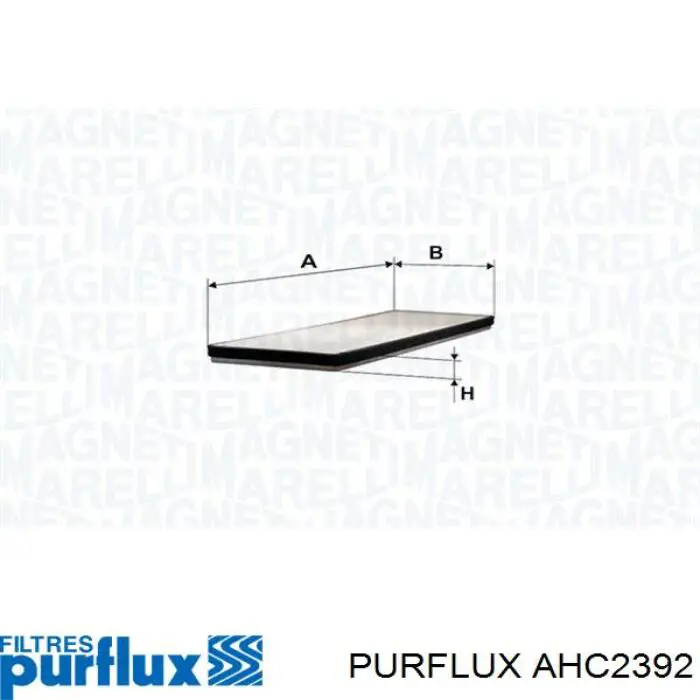 Купить AHC2392 Purflux Фильтр салона угольный