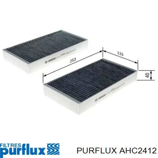 AHC241-2 Purflux filtro de salão