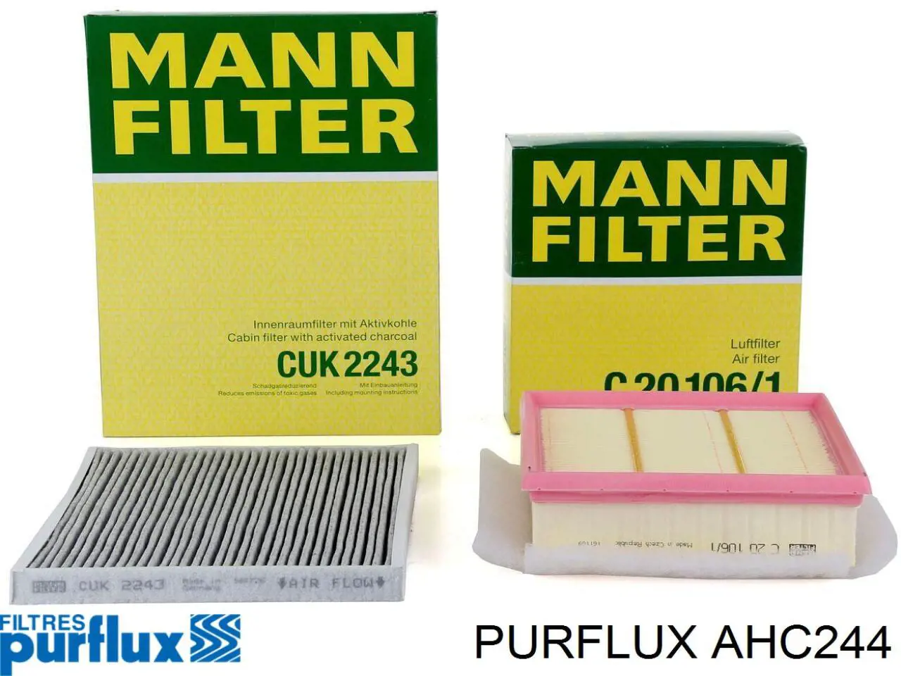 Купить AHC244 Purflux Фильтр салона угольный
