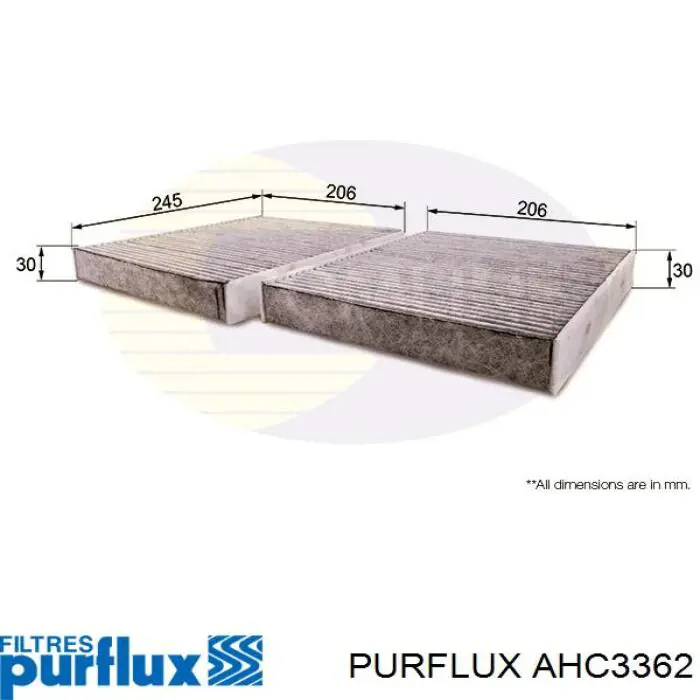 Воздушный фильтр салона Purflux AHC3362