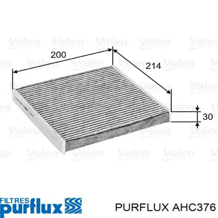 Фильтр салона AHC376 Purflux