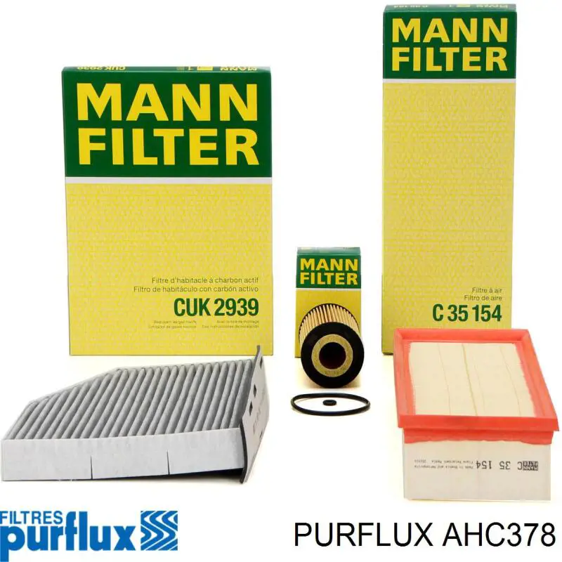 Купить AHC378 Purflux Фильтр салона угольный