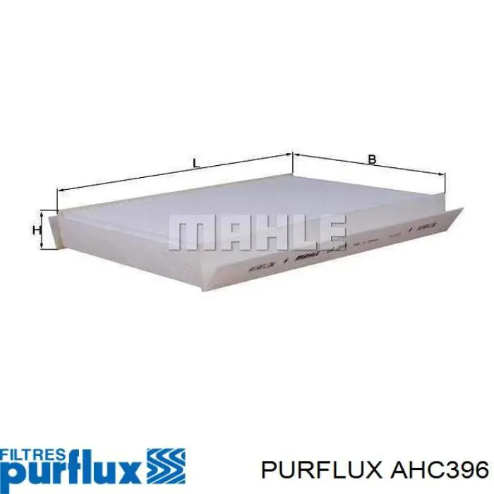Купить AHC396 Purflux Фильтр салона угольный