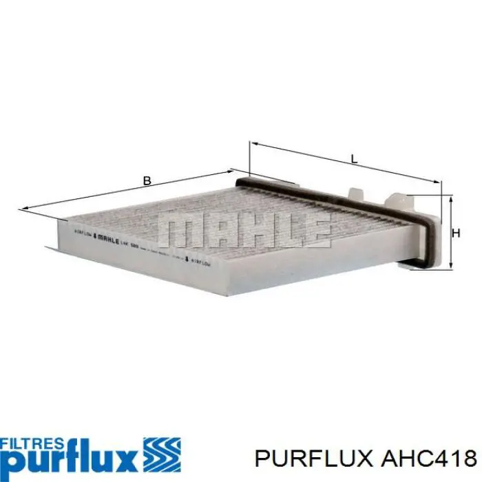 AHC418 Purflux Внутрисалонный фильтр