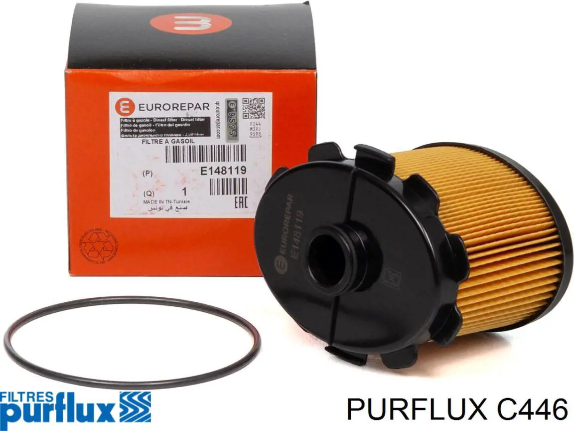 C446 Purflux Фильтр топлива