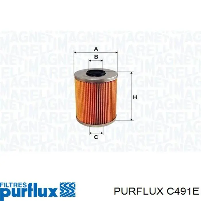 Топливный фильтр C491E Purflux