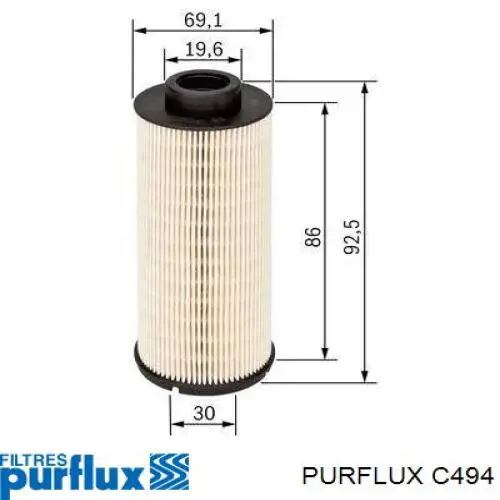 C494 Purflux Фильтр топлива