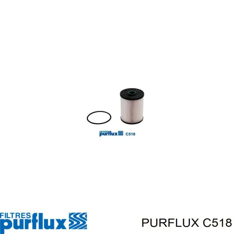 Фильтр тонкой очистки топлива Purflux C518 цена, от 13.82 USD