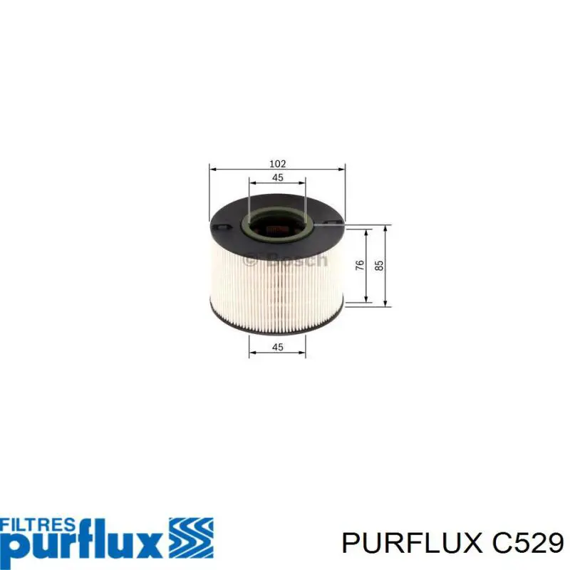 Фильтр тонкой очистки топлива Purflux C529 цена, от 28.11 USD