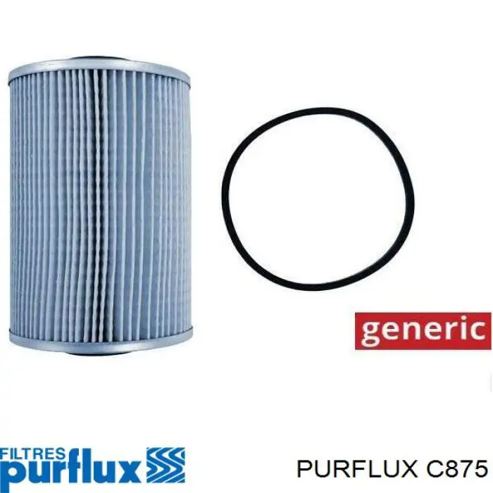 Купить C875 Purflux Фильтр-отстойник топлива грубой очистки