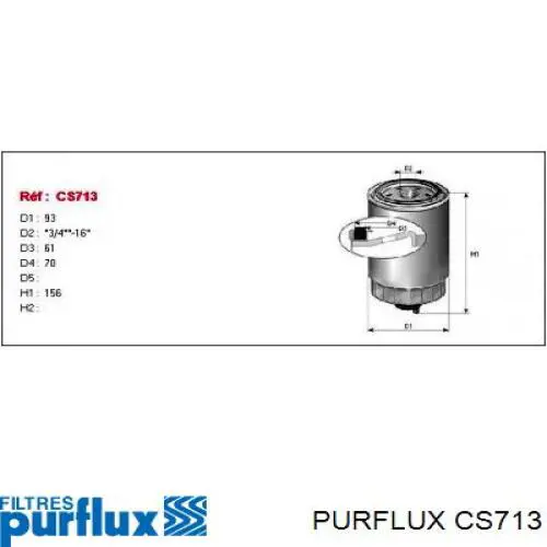 CS713 Purflux топливный фильтр