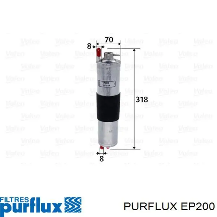 Filtro combustible EP200 Purflux