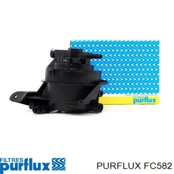 Caixa de filtro de combustível FC582 Purflux