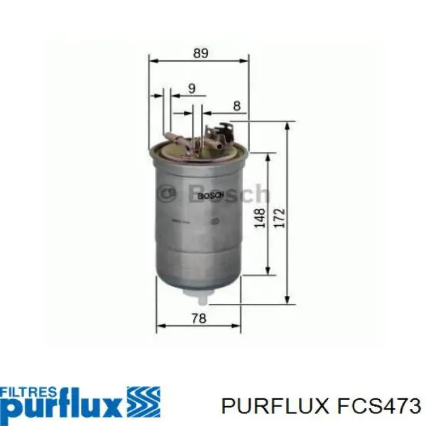 Filtro combustible FCS473 Purflux