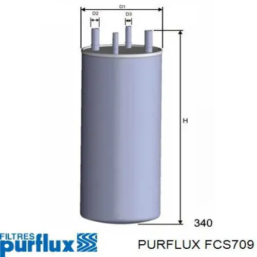 Топливный фильтр FCS709 Purflux