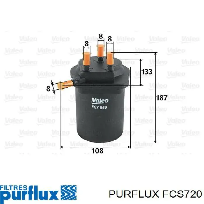 Топливный фильтр FCS720 Purflux