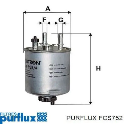 FCS752 Purflux Фильтр топлива
