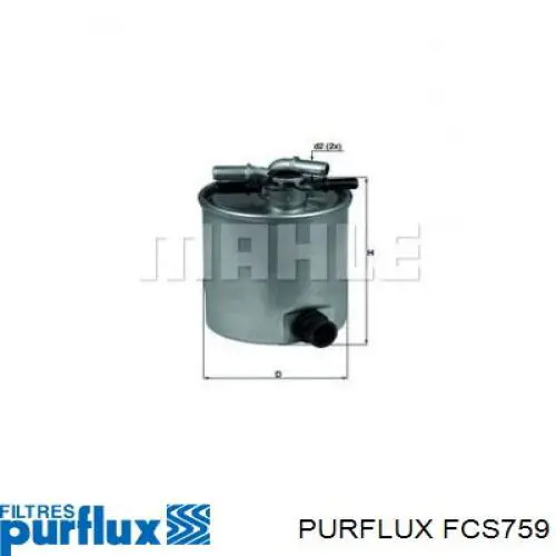 FCS759 Purflux Фильтр топлива