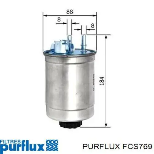 FCS769 Purflux Фильтр топлива