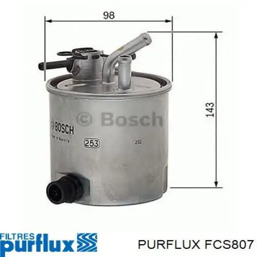 FCS807 Purflux Фильтр топлива