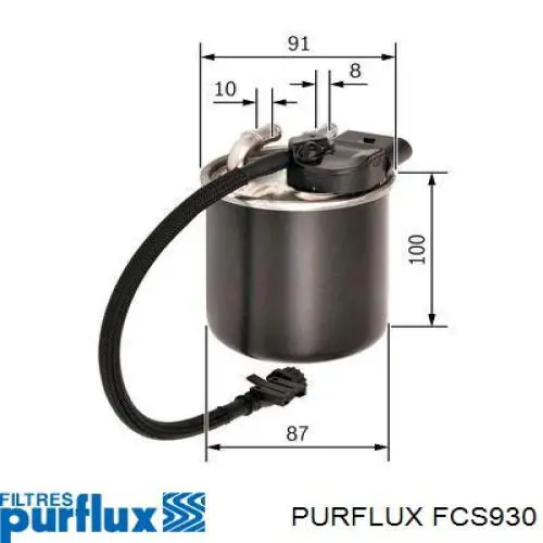 FCS930 Purflux Фильтр топлива