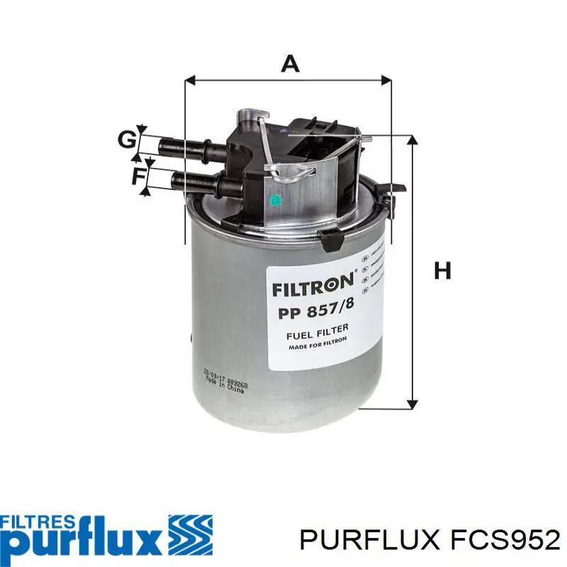 Топливный фильтр FCS952 Purflux