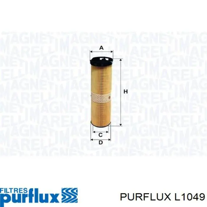 L1049 Purflux Масляный фильтр двигателя
