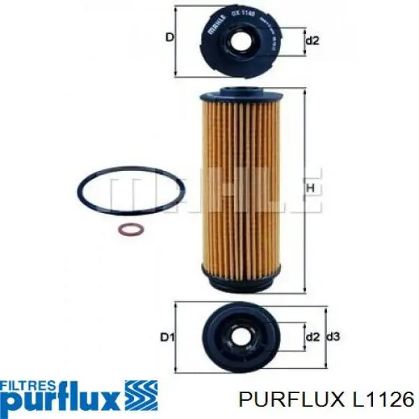 Купить L1126 Purflux Фильтр центробежный очистки масла