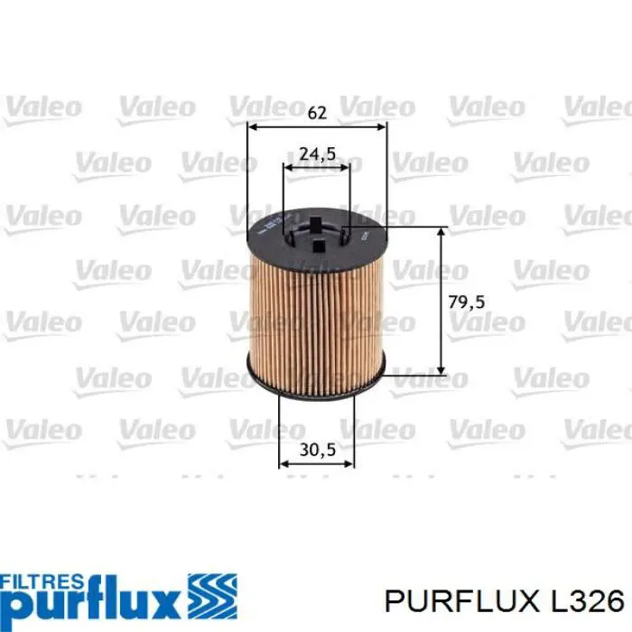 L326 Purflux масляный фильтр