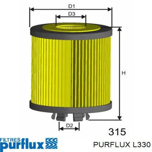 Фильтр очистки масла центробежный Purflux L330 цена, от 4.01 USD