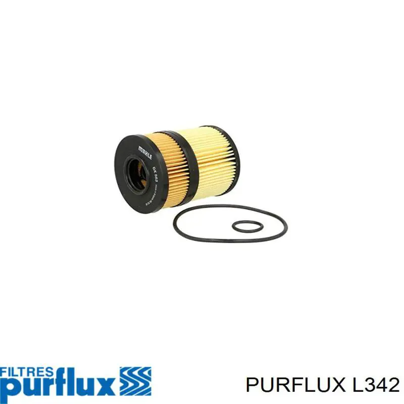 L342 Purflux Масляный фильтр двигателя