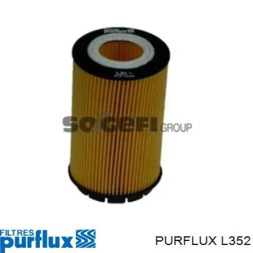 L352 PURFLUX Filtro de aceite original y equivalente