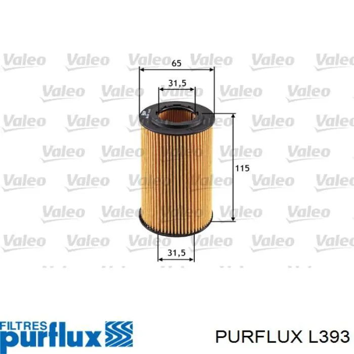 Filtro de aceite L393 Purflux