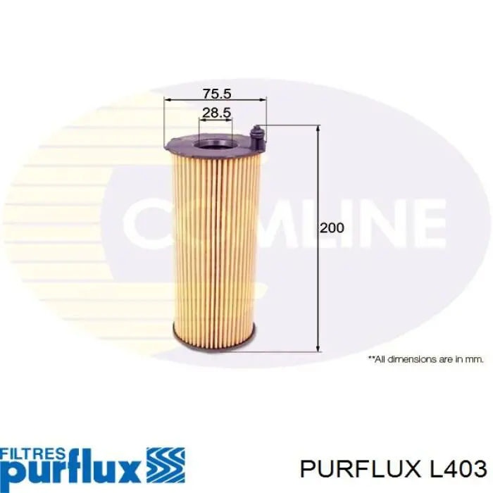 L403 Purflux Масляный фильтр двигателя