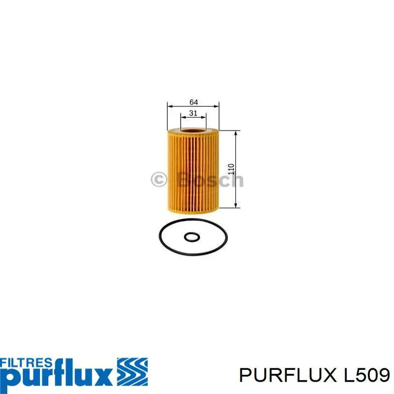 Filtro de aceite L509 Purflux