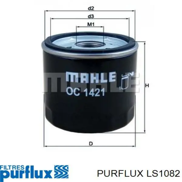 Купить LS1082 Purflux Фильтр центробежный очистки масла