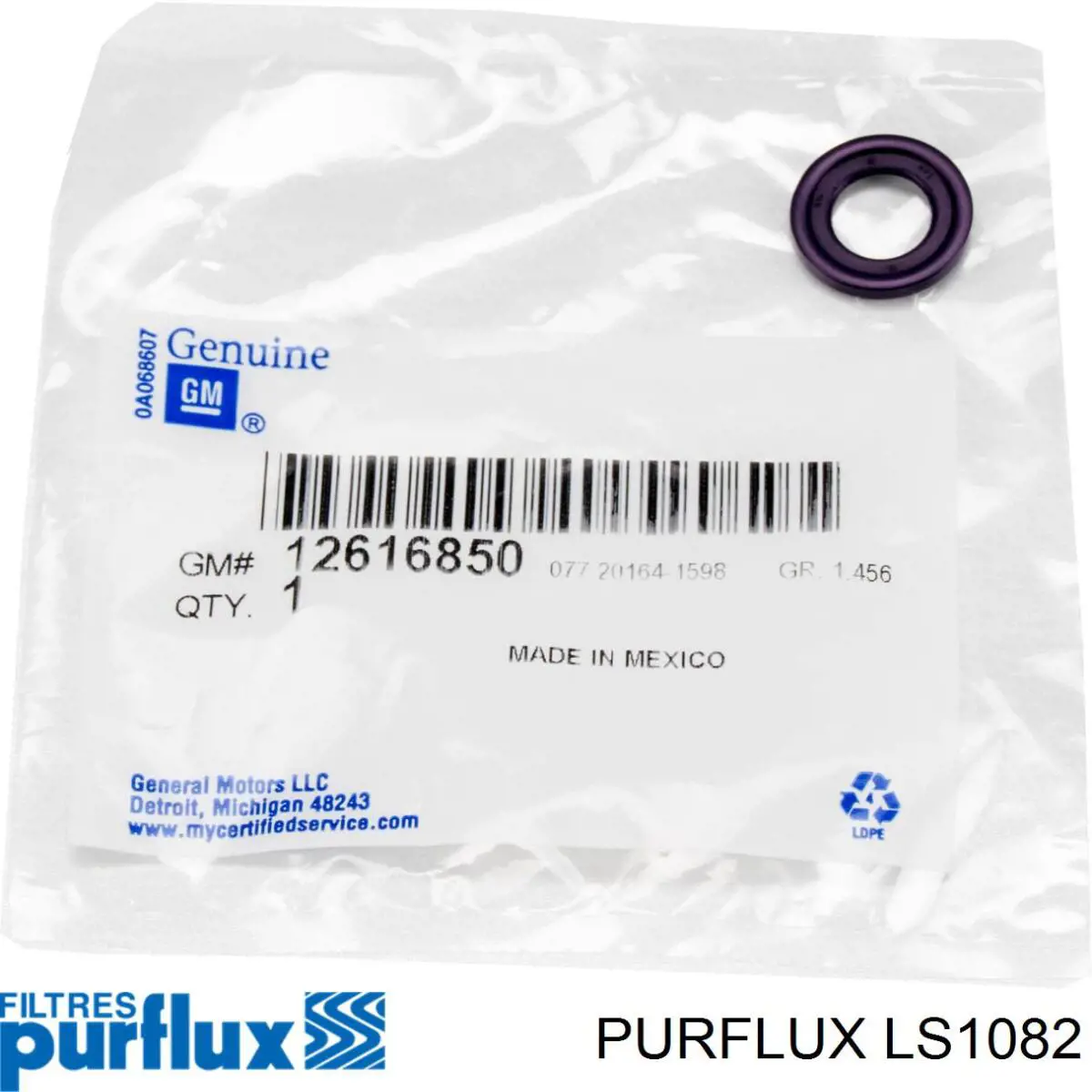 Фильтр масла Purflux LS1082
